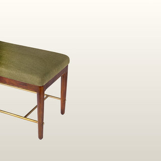 Upholstered Bench | Green Linen in Furniture from Oriana B www.orianab.com