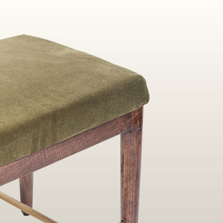 Upholstered Bench | Green Velvet in Furniture from Oriana B www.orianab.com
