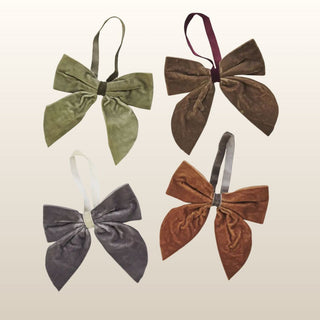 Velvet Bows | Set of 4 in Christmas from Oriana B www.orianab.com
