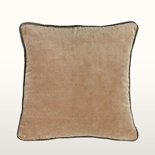 Velvet Cushion | Salmon Pink | 45x45 in Homewares from Oriana B. www.orianab.com