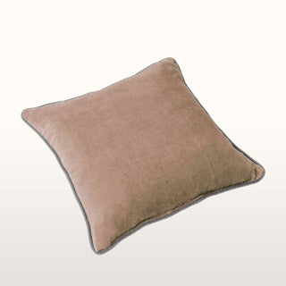 Velvet Cushion | Salmon Pink | 60x60 in Homewares from Oriana B. www.orianab.com