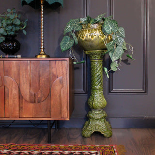 Vintage Green Glazed China Jardiniere in Archived from Oriana B www.orianab.com