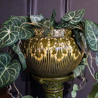 Vintage Green Glazed China Jardiniere in Archived from Oriana B www.orianab.com