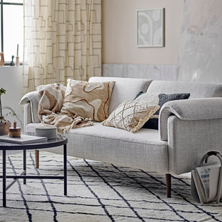 White Foldover Arm Sofa in Furniture from Oriana B www.orianab.com