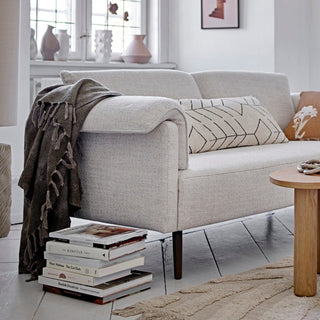 White Foldover Arm Sofa in Furniture from Oriana B www.orianab.com