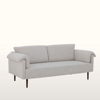 White Foldover Arm Sofa in Furniture from Oriana B. www.orianab.com