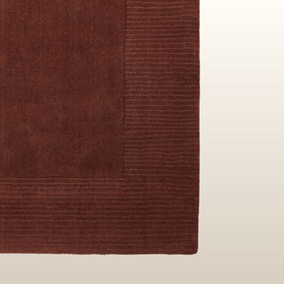 Windsor Border | Wool Rug | Terracotta in Homewares from Oriana B www.orianab.com