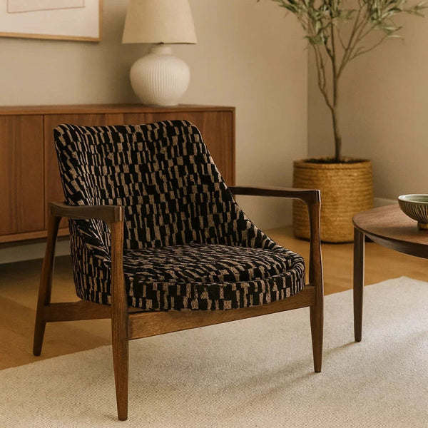 Wood Framed Armchair | Monochrome in Furniture from Oriana B www.orianab.com
