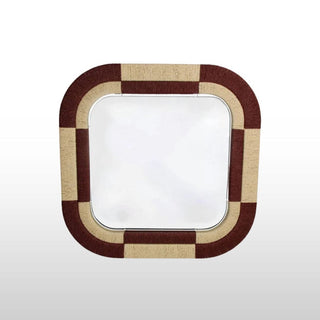 Woven Frame Mirror | Burgundy in Mirrors from Oriana B www.orianab.com