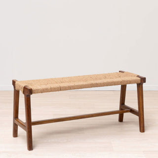 Woven Wood Framed Bench in Furniture from Oriana B www.orianab.com