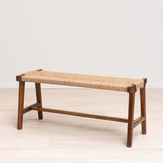 Woven Wood Framed Bench in Furniture from Oriana B www.orianab.com
