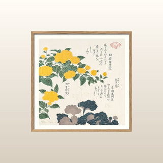 Yellow Flower Print | 61x61 in Homewares from Oriana B www.orianab.com