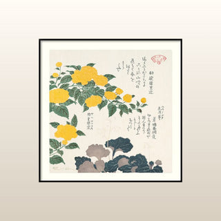 Yellow Flower Print | 61x61 in Homewares from Oriana B www.orianab.com