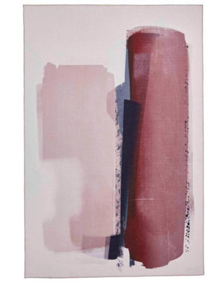 Abstract Rose and Navy Rug in Homewares from Oriana B www.orianab.com