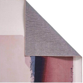 Abstract Rose and Navy Rug in Homewares from Oriana B www.orianab.com