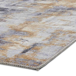 Abstract Rug | Grey & Warm Ochre in Homewares from Oriana B www.orianab.com
