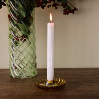 Amber Glass Candle Holder in Homewares from Oriana B www.orianab.com