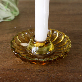Amber Glass Candle Holder in Homewares from Oriana B www.orianab.com