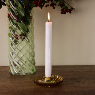 Amber Glass Candle Holder in Homewares from Oriana B. www.orianab.com