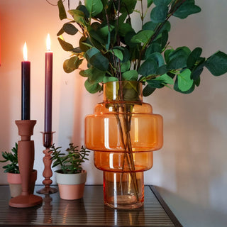 Amber Glass Vase in Archived from Oriana B www.orianab.com