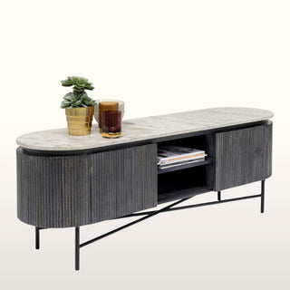 Anthracite & Marble TV Unit in Furniture from Oriana B. www.orianab.com