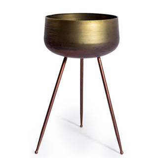 Antique Gold Plant Pot on Stand in Archived from Oriana B www.orianab.com