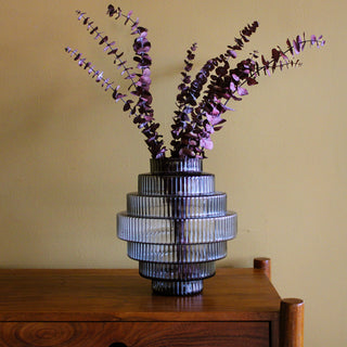 Art Deco Ribbed Flower VaseOriana BHomewares