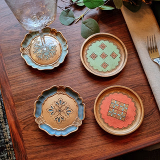 Baroque Pattern Coasters | Set of 4 in Homewares from Oriana B www.orianab.com