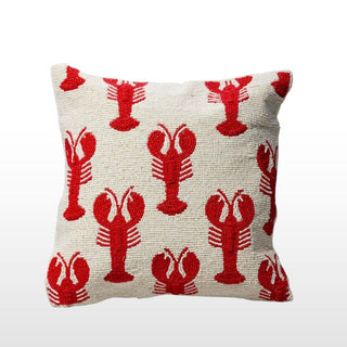 Beaded Lobster Cushion in Homewares from Oriana B. www.orianab.com