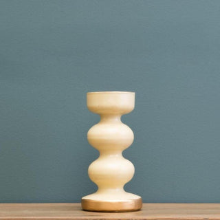 Beige Candleholder | 2 Rings in Homewares from Oriana B www.orianab.com
