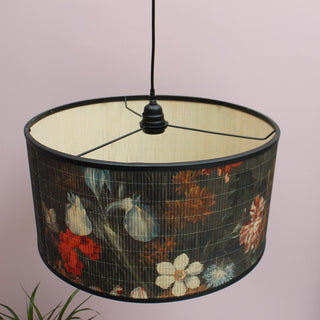 Black and Floral Bamboo Ceiling PendantOriana BLighting