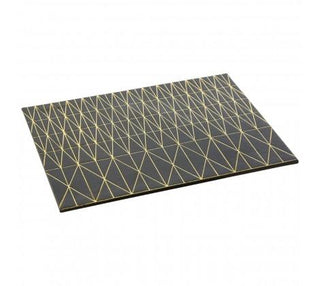 Black and Gold Placemats | Set of 4 in Homewares from Oriana B www.orianab.com