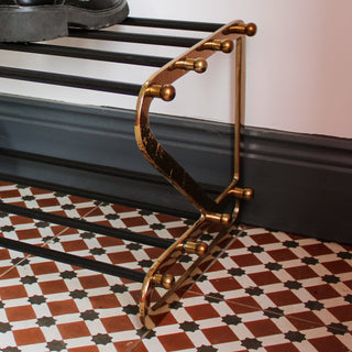 Black and Gold Shoe Rack in Homewares from Oriana B www.orianab.com