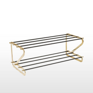 Black and Gold Shoe Rack in Homewares from Oriana B www.orianab.com