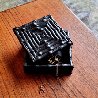 Black Bamboo Trinket Box in Homewares from Oriana B www.orianab.com