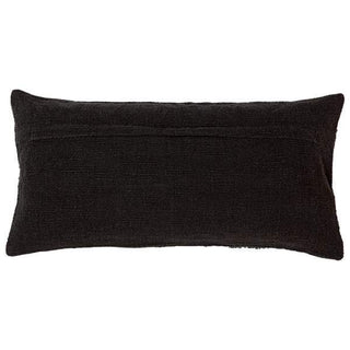 Black Textured Baguette Cushion | 30 x 60 cmOriana BHomewares