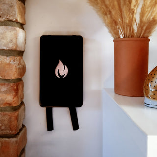 Nordic Flame | Black and Silver Flame Fire BlanketOriana BHomewares