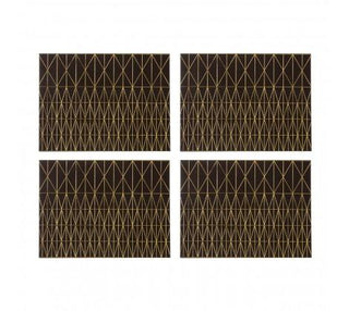 Black and Gold Placemats | Set of 4Oriana BHomewares