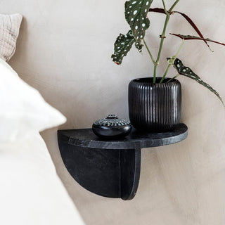 Black Marble Wall Floating Side Table in Furniture from Oriana B www.orianab.com