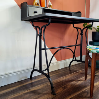 Black Metal Industrial Desk in Furniture from Oriana B www.orianab.com