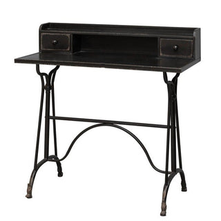 Black Metal Industrial Desk in Furniture from Oriana B www.orianab.com