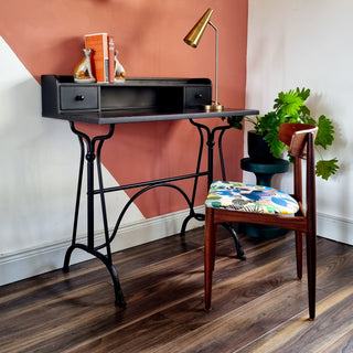 Black Metal Industrial Desk in Furniture from Oriana B www.orianab.com