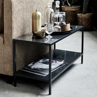 Black Metal Rectangular Coffee Table in Archived from Oriana B www.orianab.com