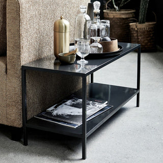 Black Metal Rectangular Coffee Table | Oriana B FurnitureOriana BFurniture