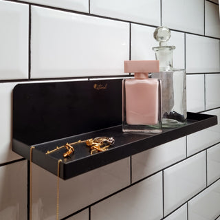 Black Metal Wall Shelf | 33cm in Archived from Oriana B www.orianab.com