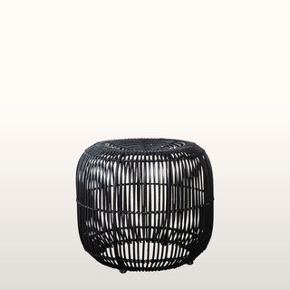 Black Rattan Stool in Archived from Oriana B www.orianab.com