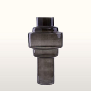 Black Smoked Glass Vase | 2 Sizes in Homewares from Oriana B www.orianab.com