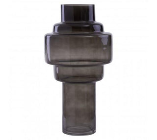 Black Smoked Glass Vase | 2 Sizes in Homewares from Oriana B www.orianab.com