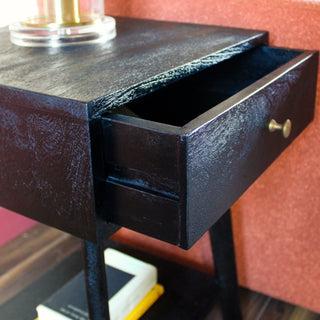 Black Table with Single Drawer in Archived from Oriana B www.orianab.com