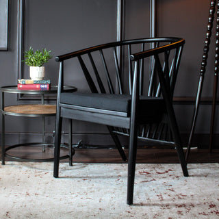 Black Wood Frame Armchair in Furniture from Oriana B. www.orianab.com
